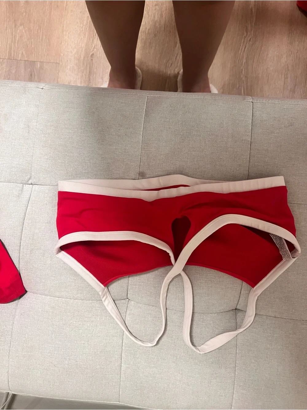 all in motion Red and White Athletic Leggings Set